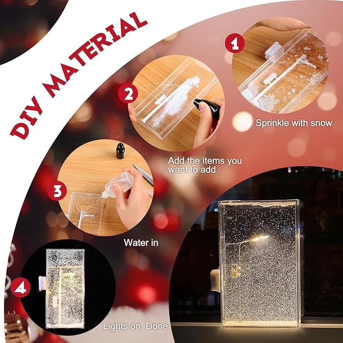 DIY WINTER SNOWFALL NIGHT LIGHT - VALENTINE'S GIFT (COD AVAILABLE)