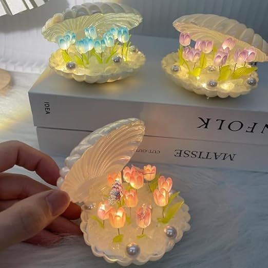 DIY TULIP SHELL LAMP - VALENTINE'S GIFT (COD AVAILABLE)